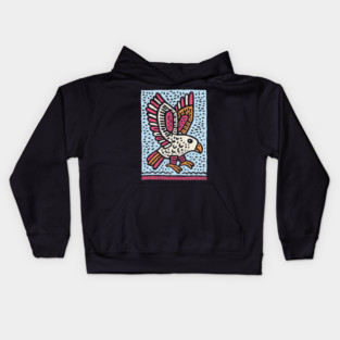 Whimsical Eaglet | Brave Fledgling Graphic Kids Hoodie