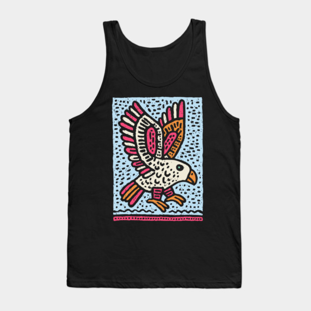 Whimsical Eaglet | Brave Fledgling Graphic Tank Top by TuncGK