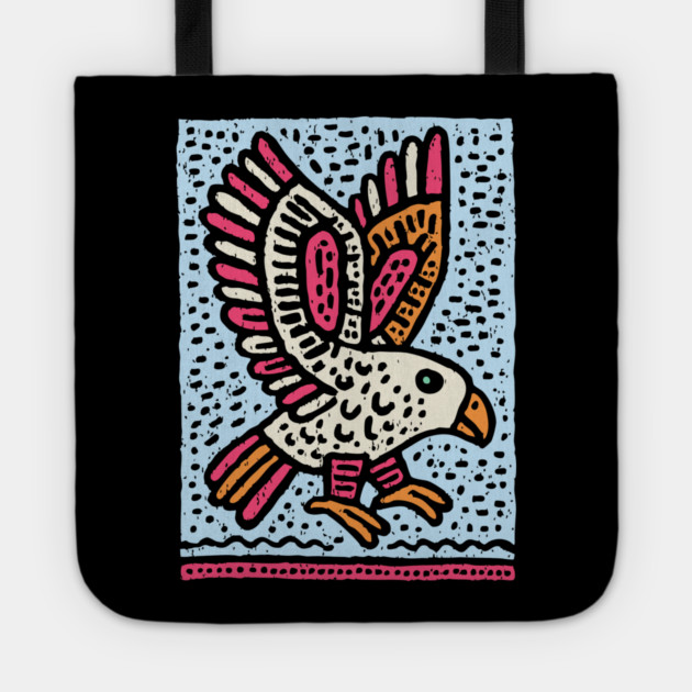 Whimsical Eaglet | Brave Fledgling Graphic Tote by TuncGK