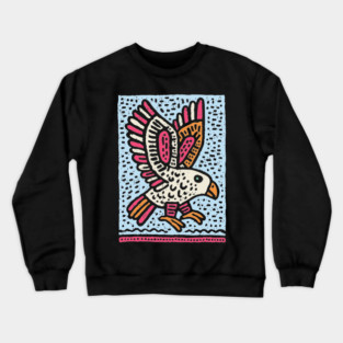 Whimsical Eaglet | Brave Fledgling Graphic Crewneck Sweatshirt