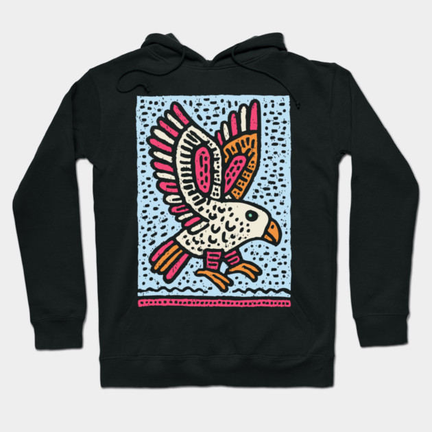 Whimsical Eaglet | Brave Fledgling Graphic Hoodie by TuncGK