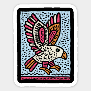 Whimsical Eaglet | Brave Fledgling Graphic Magnet