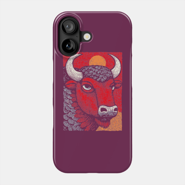 Sacred White Buffalo | The Great Spirit Animal Phone Case by TuncGK