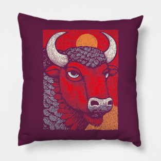 Sacred White Buffalo | The Great Spirit Animal Pillow