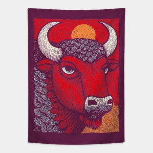 Sacred White Buffalo | The Great Spirit Animal Tapestry