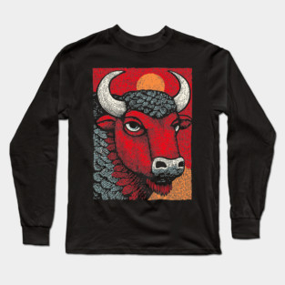 Sacred White Buffalo | The Great Spirit Animal Long Sleeve T-Shirt