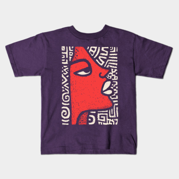 Queen of the Nile | Abstract Egyptian Pharaoh Kids T-Shirt by TuncGK