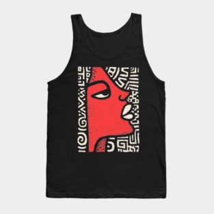 Queen of the Nile | Abstract Egyptian Pharaoh Tank Top