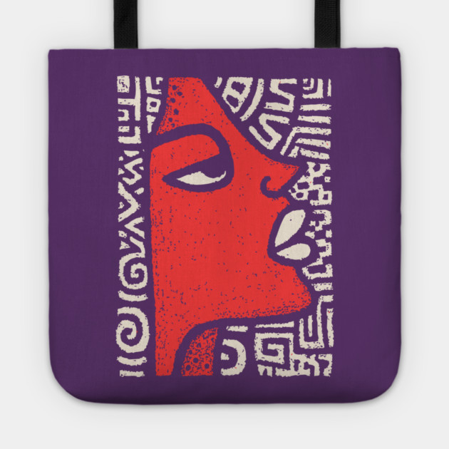Queen of the Nile | Abstract Egyptian Pharaoh Tote by TuncGK
