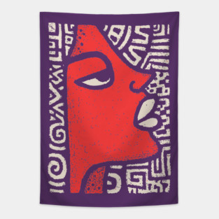 Queen of the Nile | Abstract Egyptian Pharaoh Tapestry