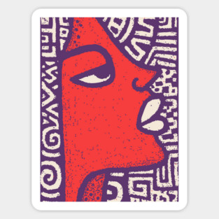 Queen of the Nile | Abstract Egyptian Pharaoh Magnet
