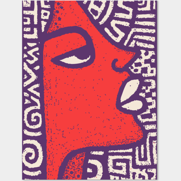 Queen of the Nile | Abstract Egyptian Pharaoh Wall Art by TuncGK