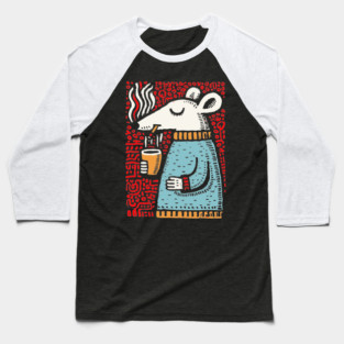 Cozy Rat Barista | The Coffee Enthusiast Baseball T-Shirt