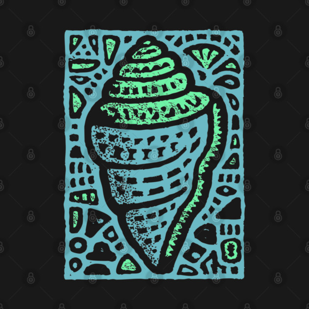 Aqua Conch Shell | The Ocean's Breath by TuncGK