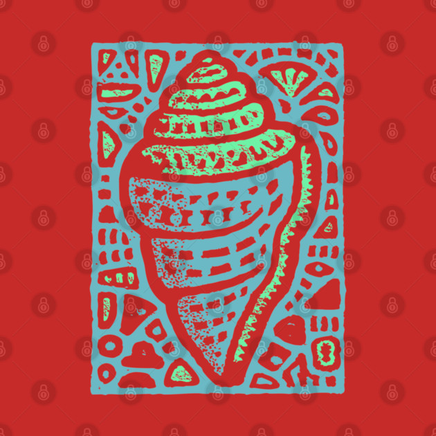 Aqua Conch Shell | The Ocean's Breath by TuncGK