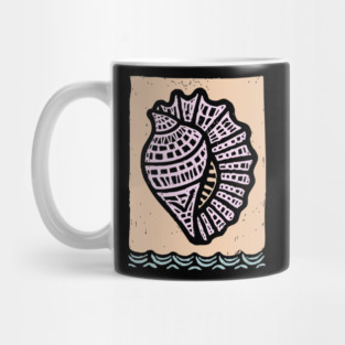 Minimalist Conch Shell | Elegant Line Art Mug