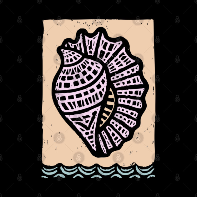 Minimalist Conch Shell | Elegant Line Art by TuncGK