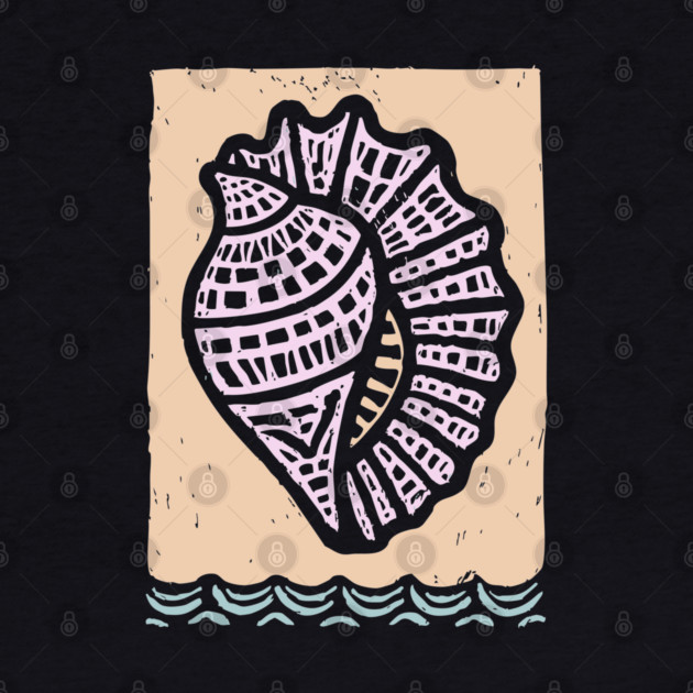 Minimalist Conch Shell | Elegant Line Art by TuncGK