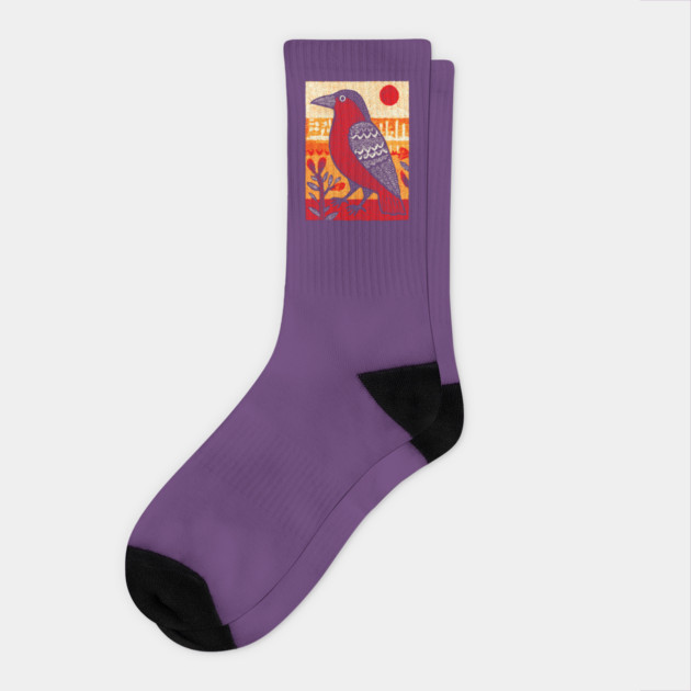 Solar Crow | The Sun Bringer Omen Socks by TuncGK