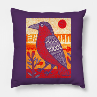 Solar Crow | The Sun Bringer Omen Pillow