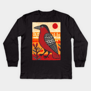 Solar Crow | The Sun Bringer Omen Kids Long Sleeve T-Shirt