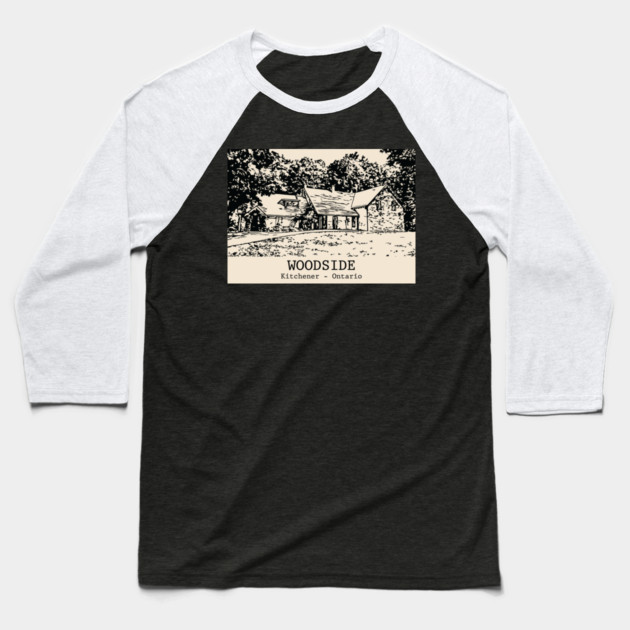 Woodside - Kitchener ON Baseball T-Shirt by Lakeric