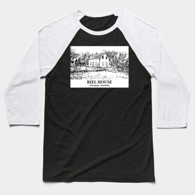 Riel House - Winnipeg MB Baseball T-Shirt by Lakeric