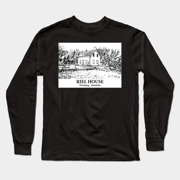 Riel House - Winnipeg MB Long Sleeve T-Shirt by Lakeric