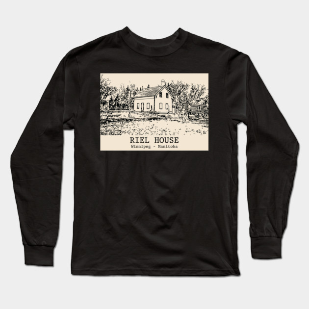 Riel House - Winnipeg MB Long Sleeve T-Shirt by Lakeric