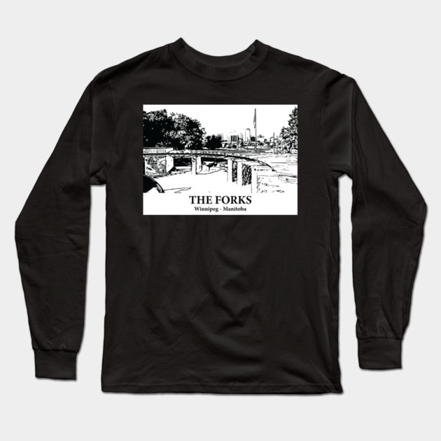 The Forks - Winnipeg MB Long Sleeve T-Shirt by Lakeric