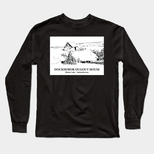 Doukhobor Dugout House - Blaine Lake SK Long Sleeve T-Shirt by Lakeric