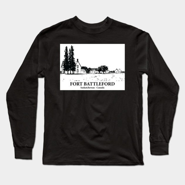Fort Battleford - Saskatchewan Long Sleeve T-Shirt by Lakeric