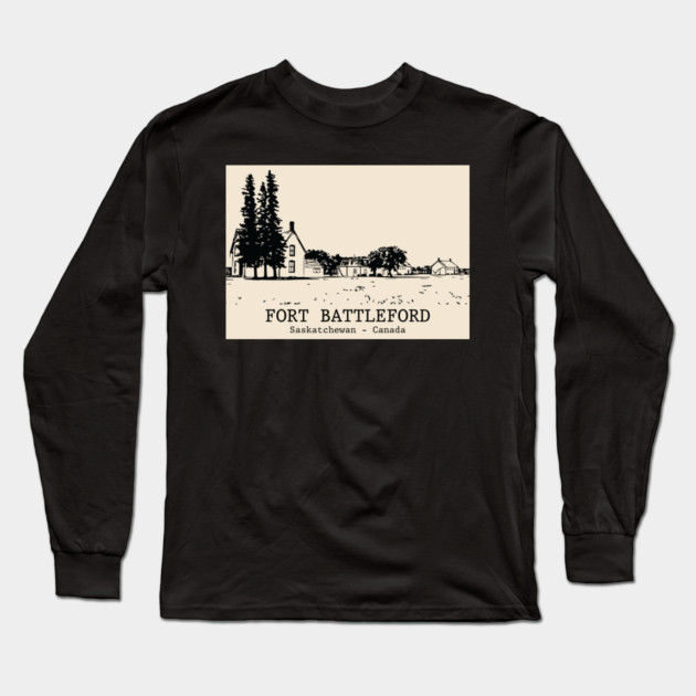 Fort Battleford - Saskatchewan Long Sleeve T-Shirt by Lakeric