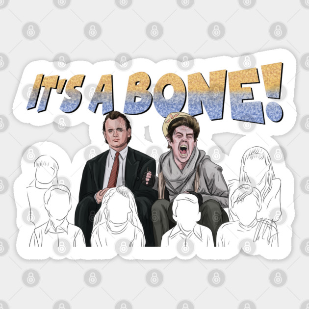 Scrooged: It's a BONE! Sticker by 51Deesigns