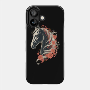 Dia De Los Muertos Day Of The Dead Halloween Horse Phone Case