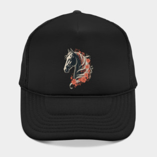 Dia De Los Muertos Day Of The Dead Halloween Horse Hat