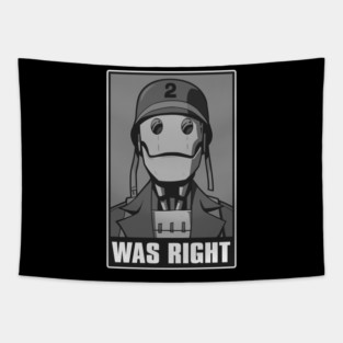 GI robot was right black Tapestry