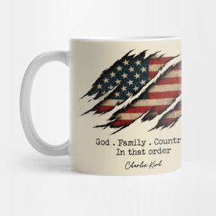 We Are All Charlie Kirk Now – Patriotic Christian Flag Cross Mug