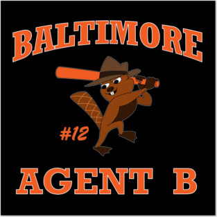 Agent B Baltimore Baseball Phineas and Ferb OWCA Agent Dylan Beavers Posters and Art