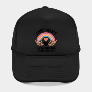 Boho Rainbow Angelman Syndrome Awareness Warrior Neurologist Hat