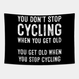 Funny Old Cycling Lover Tapestry
