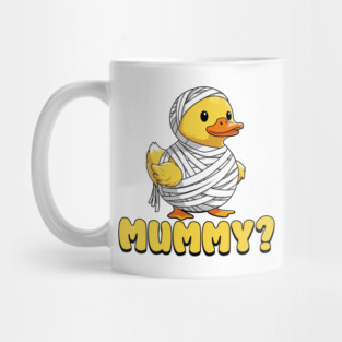 Cute Mummy Duck T-Shirt – Funny Halloween Costume Pun | Funny Duck Mug
