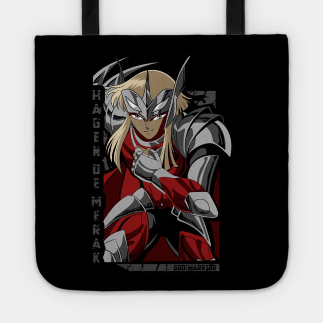 Hagen of Merak Warrior - Saint Seiya Tote by Otaku Vibes
