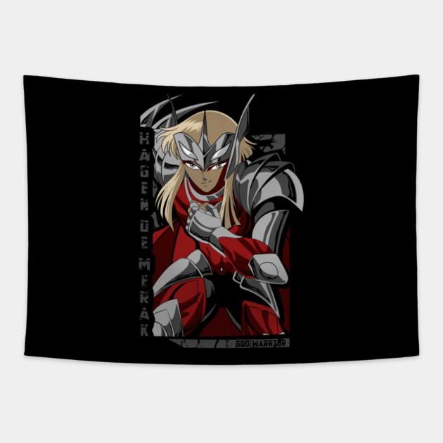 Hagen of Merak Warrior - Saint Seiya Tapestry by Otaku Vibes
