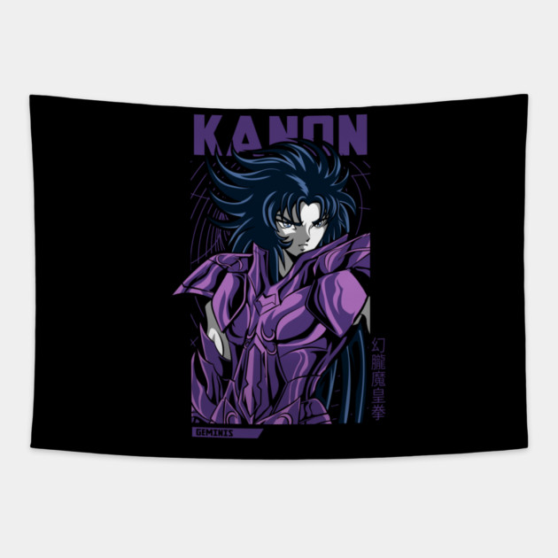 Kanon Gemini - Saint Seiya Art Tapestry by Otaku Vibes