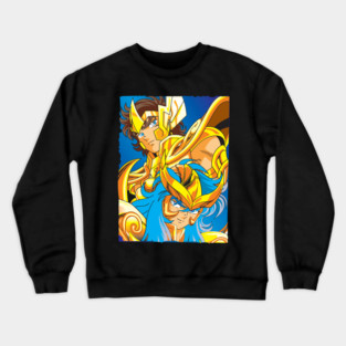 Aiolia and Camus Saint Seiya Gold Saints Crewneck Sweatshirt
