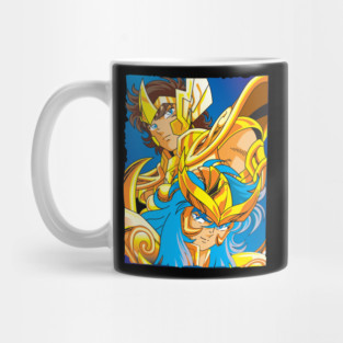 Aiolia and Camus Saint Seiya Gold Saints Mug