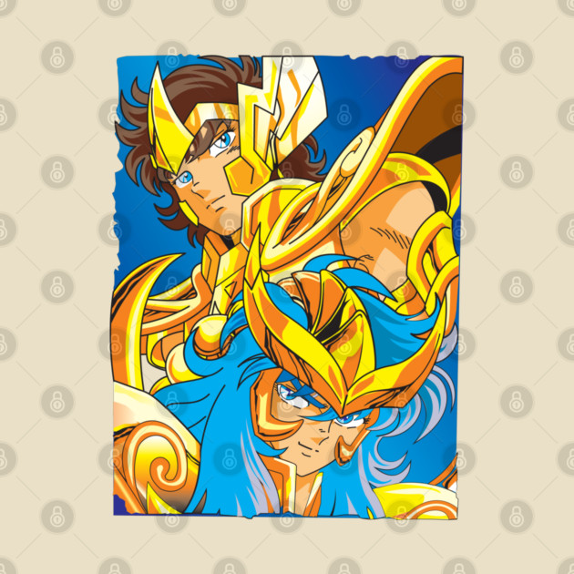 Aiolia and Camus Saint Seiya Gold Saints by Otaku Vibes