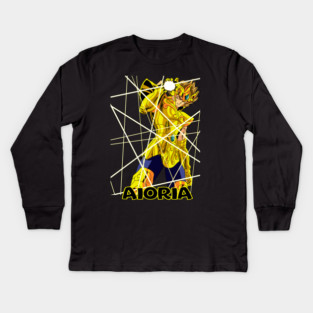 Aiolia Leo Gold Saint - Saint Seiya Kids Long Sleeve T-Shirt