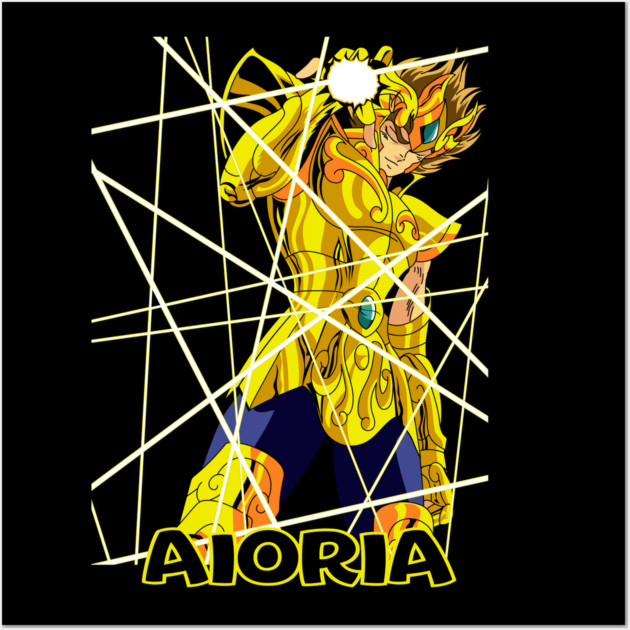 Aiolia Leo Gold Saint - Saint Seiya Wall Art by Otaku Vibes
